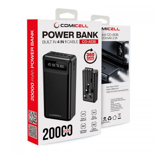Power bank COMICELL CO-A136 4in1 20000mAh 2 1A crni preview