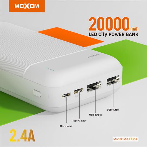 Power bank moxom MX-PB54 20000mAh 2 4A beli preview