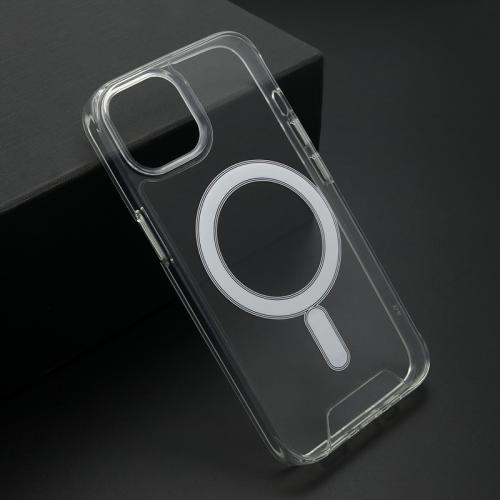 Futrola silikon MAGNETIC CONNECTION za iPhone 14 (6 1)providna (bela) preview