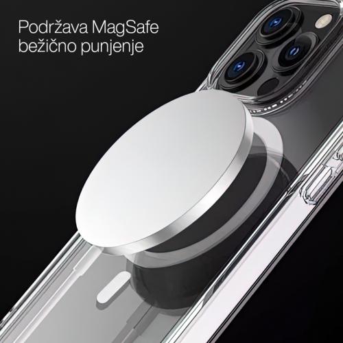 Futrola silikon MAGNETIC CONNECTION za iPhone 12 Pro (6 1)providna (bela) preview