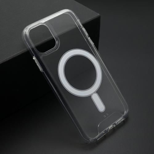 Futrola silikon MAGNETIC CONNECTION za iPhone 11 (6 1)providna (bela) preview