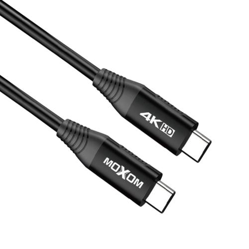 Video-audio kabl Moxom MX-AX59 Type-C na Type-C rezolucije 4K/60Hz snage 5A/100W 1m crni preview
