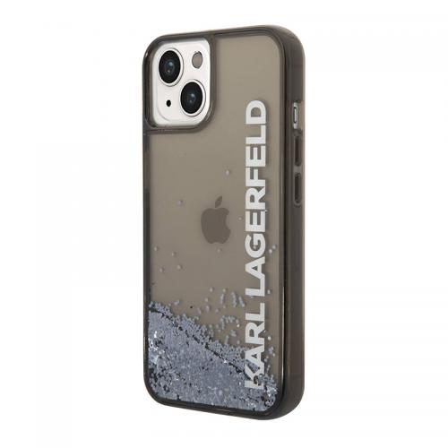 Futrola Karl Lagerfeld Liquid Glitter Elong Hard za Iphone 14 Plus crna Full ORG (KLHCP14MLCKVK) preview