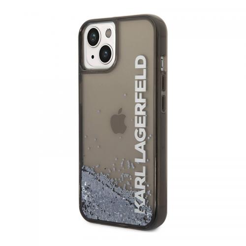 Futrola Karl Lagerfeld Liquid Glitter Elong za Iphone 14 crna Full ORG (KLHCP14SLCKVK) preview