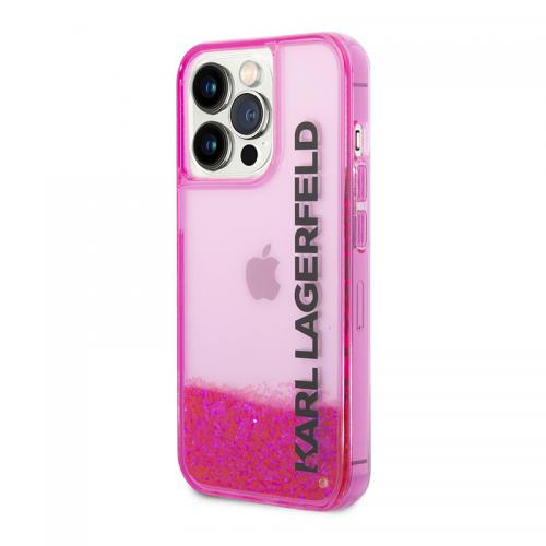 Futrola Karl Lagerfeld Liquid Glitter Elong za Iphone 14 Pro Max pink Full ORG (KLHCP14XLCKVF) preview