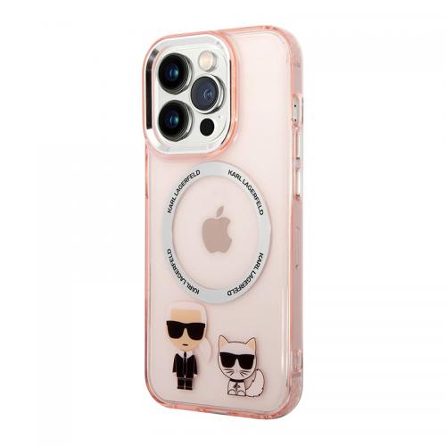 Futrola Karl Lagerfeld Magsafe With Ring za Iphone 14 Pro pink Full ORG (KLHMP14LHKCP) preview