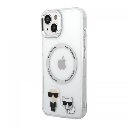Futrola Karl Lagerfeld Magsafe With Ring za Iphone 14 bela Full ORG (KLHMP14SHKCT) preview