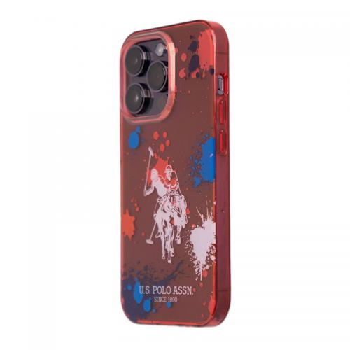 Futrola Polo With Splatter Pattern   Horse Logo za Iphone 14 Pro crvena Full ORG (USHCP14LUDER) preview