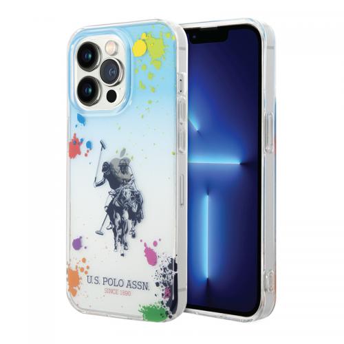 Futrola Polo Gradient With Splattered Pattern   Horse Logo za Iphone 14 Pro Max plava Full ORG (USHCP14XUARTB) preview