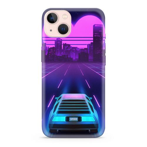 Futrola ULTRA TANKI PRINT CLEAR NEON WAVE za iPhone 13 (6 1) NW02 preview