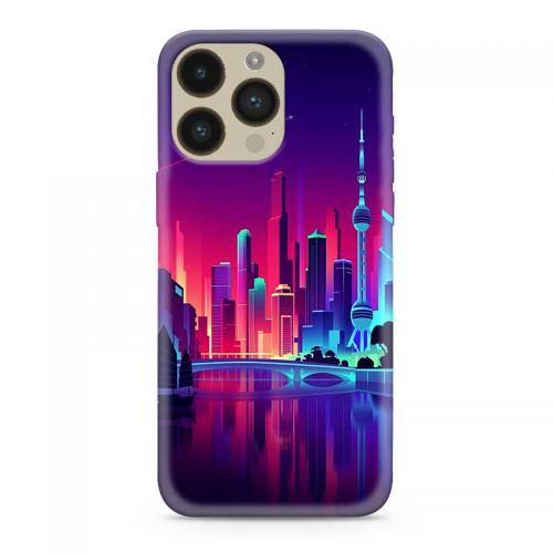 Futrola ULTRA TANKI PRINT CLEAR NEON WAVE za iPhone 14 Pro Max (6 7) NW05 preview