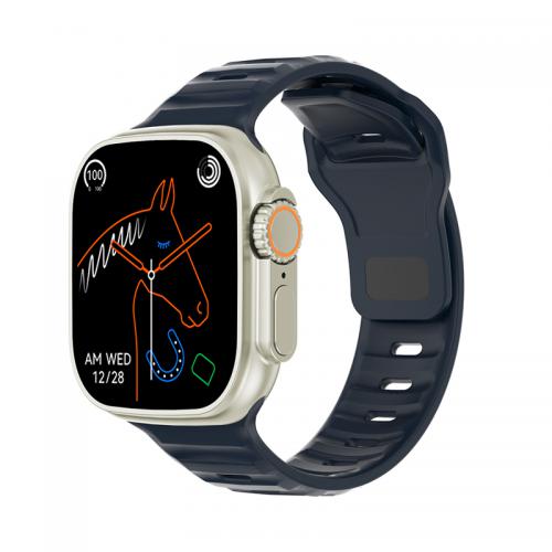 Smart Watch DT8 Ultra crno-zlatni (silikonska narukvica)