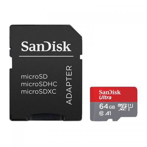 Memorijska kartica SanDisk SDHC 64GB Ultra Micro SD 140MB/s Class 10 sa adapterom (SDSQUAB-064G-GN6MA) preview