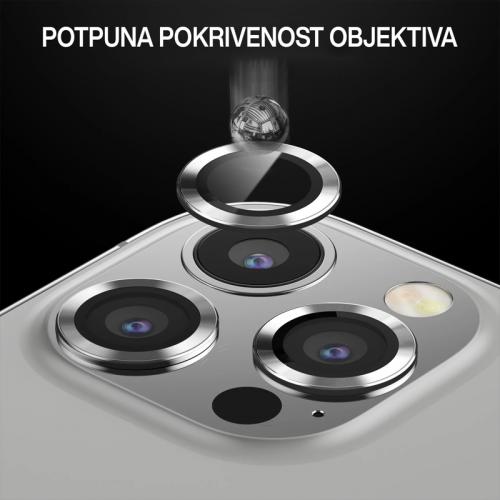 Zastita za kameru RING za Iphone 14 Pro srebrna preview