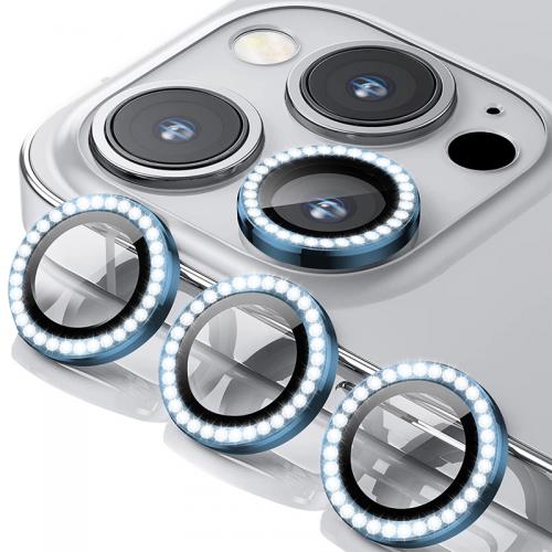 Zastita za kameru DIAMOND PREMIUM za Iphone 13 Pro plava preview