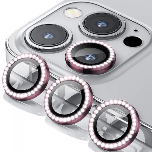 Zastita za kameru DIAMOND PREMIUM za Iphone 12 Pro pink preview
