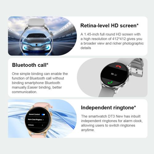 Smart Watch DT3 New srebrni (silikonska narukvica) preview