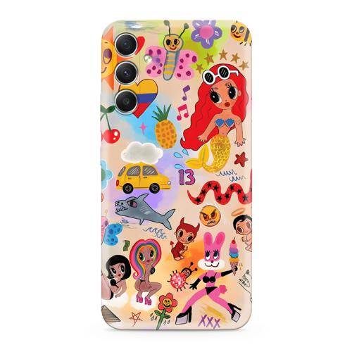 Futrola ULTRA TANKI PRINT CLEAR za Samsung A346B Galaxy A34 ND0326 preview