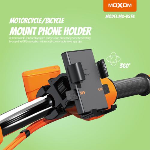 Drzac za mobilni telefon MOXOM MX-VS76 za bicikl i motor crni preview