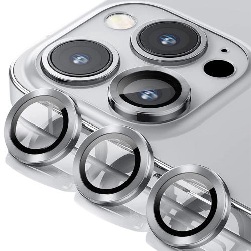 Zastita za kameru RING za iPhone 15 Pro Max (6 7) srebrna preview