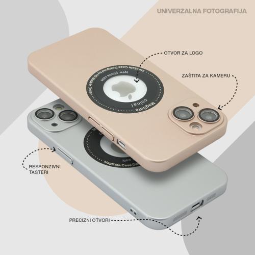 Futrola ELEGANT LOGO CUT za iPhone 14 Pro Max (6 7) srebrna preview