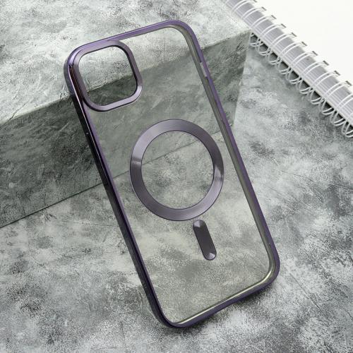 Futrola CLEAR ELEGANT MAGSAFE za iPhone 15 Plus (6 7) ljubicasta preview