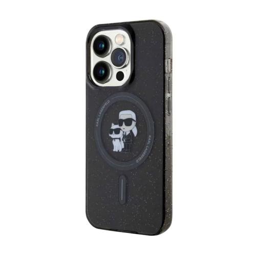 Futrola Karl Lagerfeld Iml Magsafe Glitter Case Karl   Choupette za iPhone 15 Pro Max (6 7) crna Full ORG (KLHMP15XHGKCNOK) preview