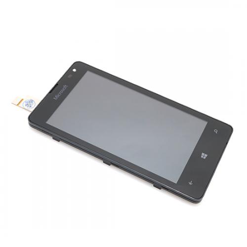 LCD za Microsoft Lumia 532 plus touchscreen plus frame black preview